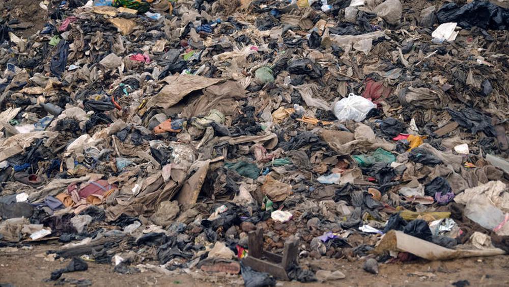 Müllhalde am Rande der Lagune von Jamestown in der ghanaischen Hauptstadt Accra