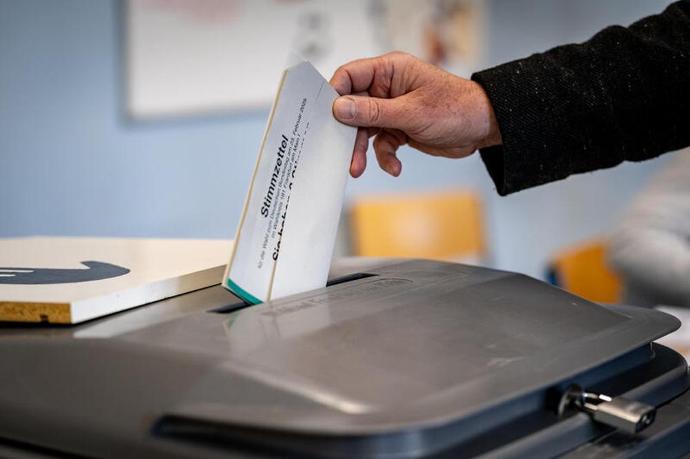 Wahllokal in Frankfurt am Main