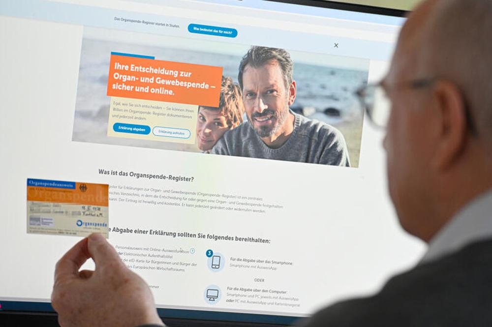 Organspende: Bislang 150.000 Einträge ins Onlineregister