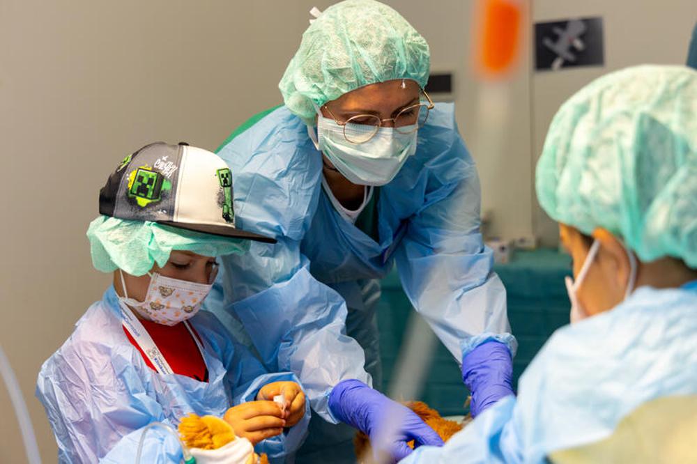 Mit Teddy ins Krankenhaus