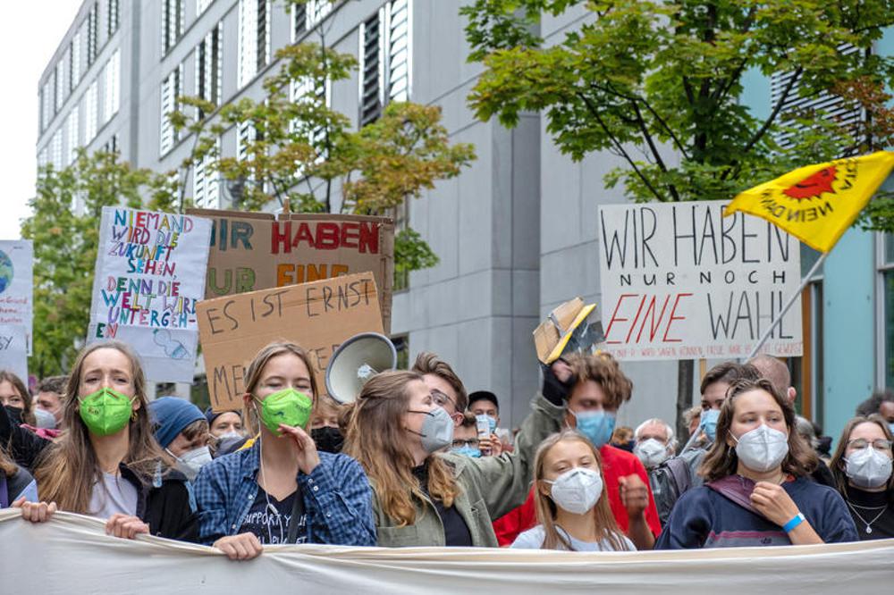 Demonstration in Berlin, mit Greta Thunberg und Luisa Neubauer