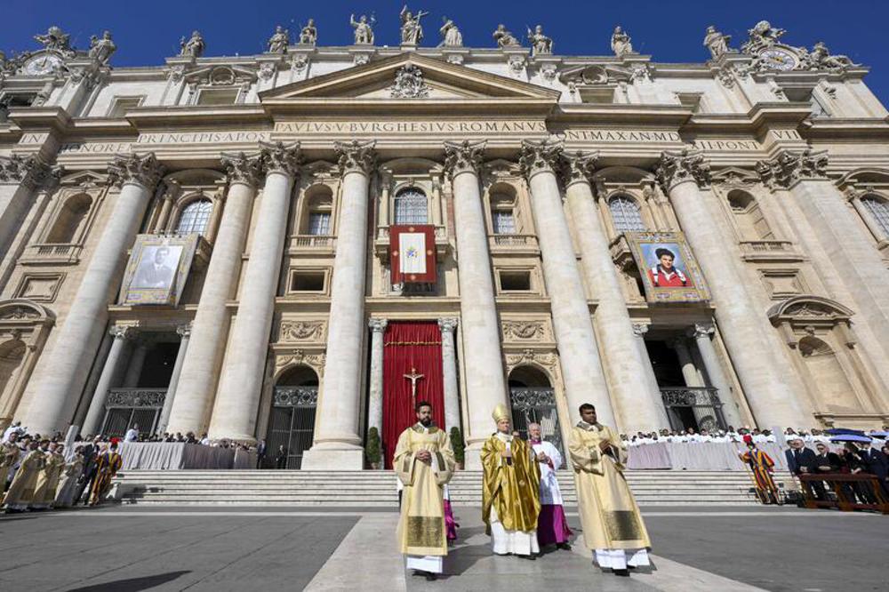 Messe zur Heiligsprechung von Carlo Acutis in Rom.