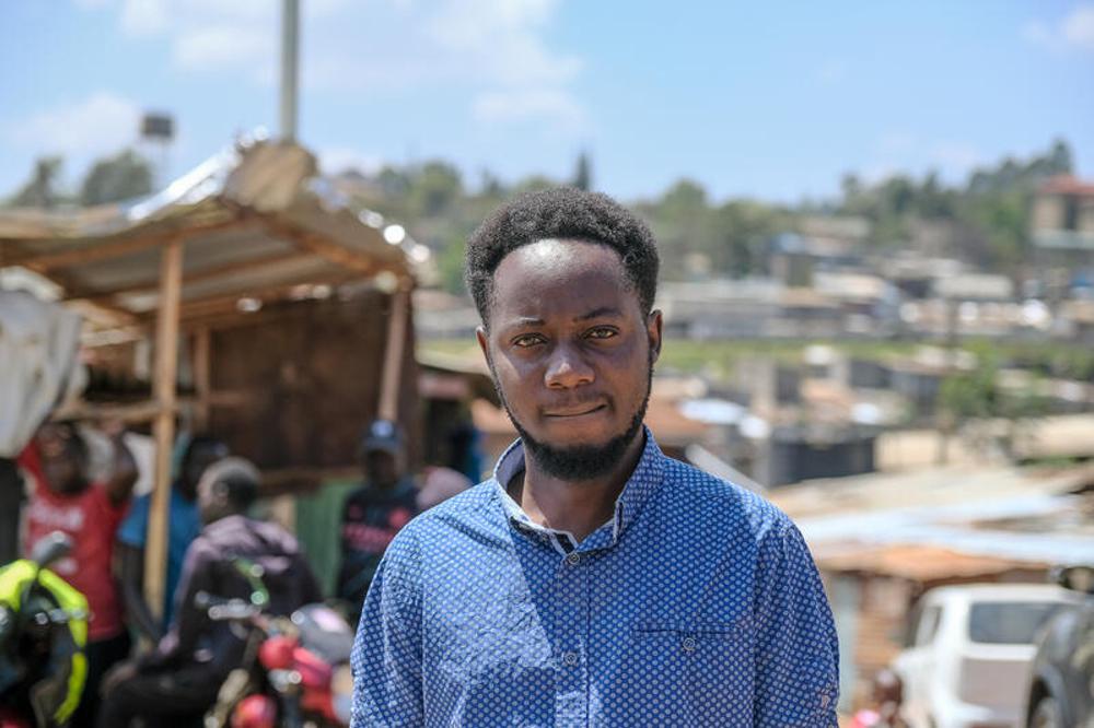 Simeon Otieno im Slum von Nairobi