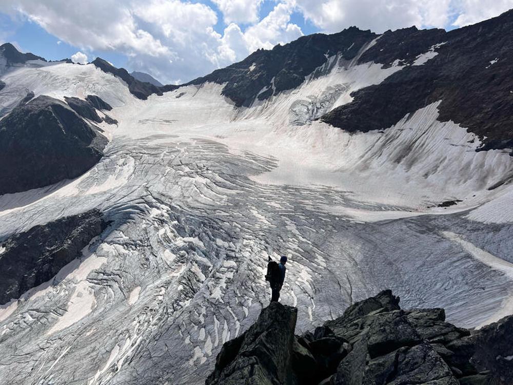 Schmelzende Gletscher im Pitztal in &Ouml;sterreich