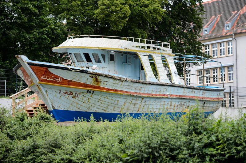 Flüchtlingsboot bleibt als Denkmal in Wittenberg erhalten