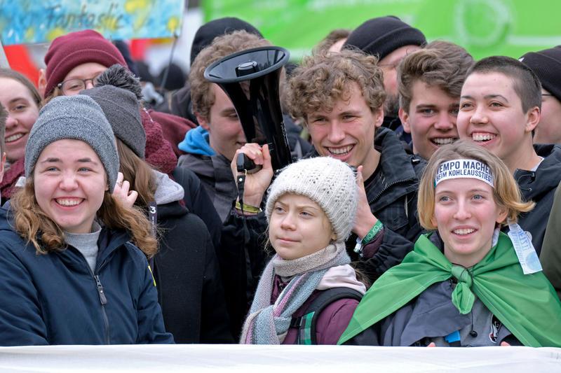 Hamburger Klima-Demo mit Greta Thunberg